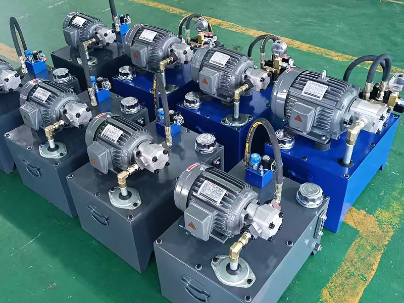 EASTAI export-ready hydraulic power units prepared for shipment