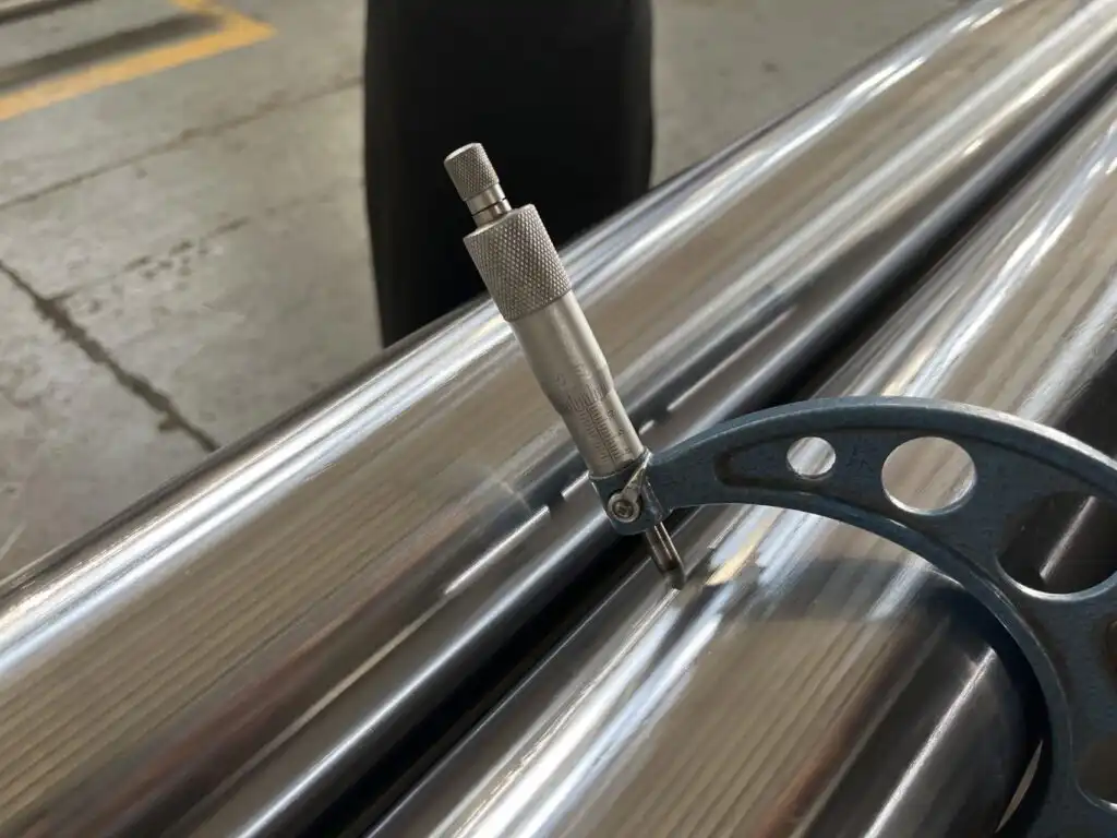 f7 tolerance chrome rod laser measurement process